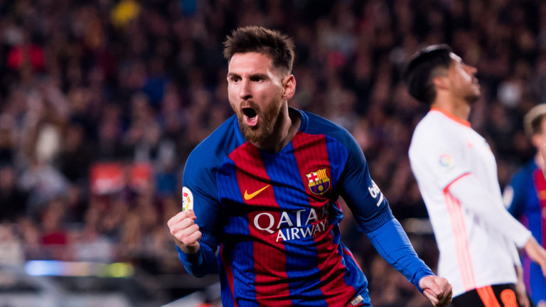 lionel-messi-Barcelona 4-2 Valencia, La Liga