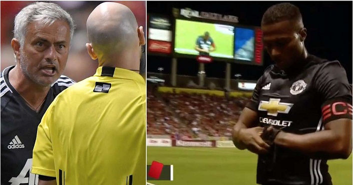 mourinho valencia red card real salt lake