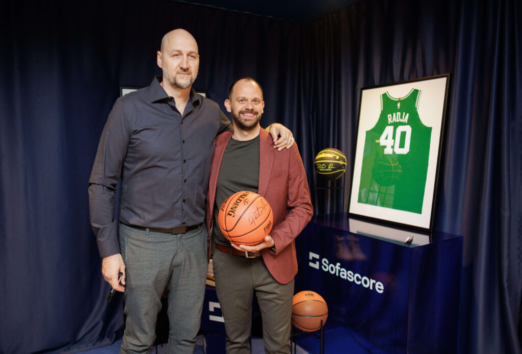 Dino Radja, poses with Ivan Beslic. Radja shares his inspirational documentary with fans for free