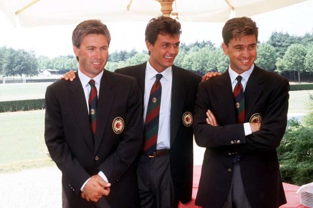 Carlo Ancelotti, Paolo Maldini, Alessandro Costacurta