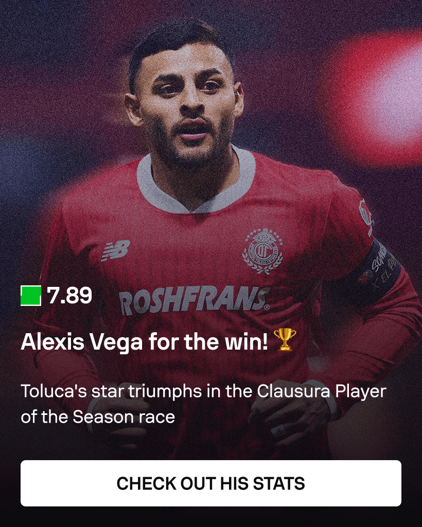 Sofascore Player of the Season, Alexis Vega