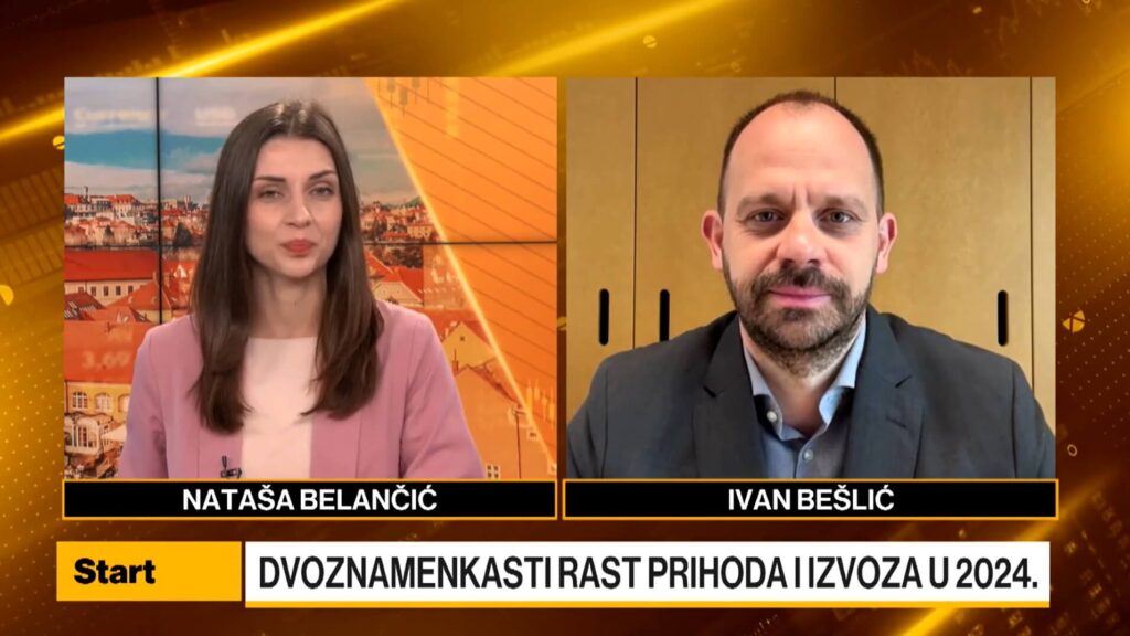 Ivan Bešlić on Bloomberg Adria, Unit
