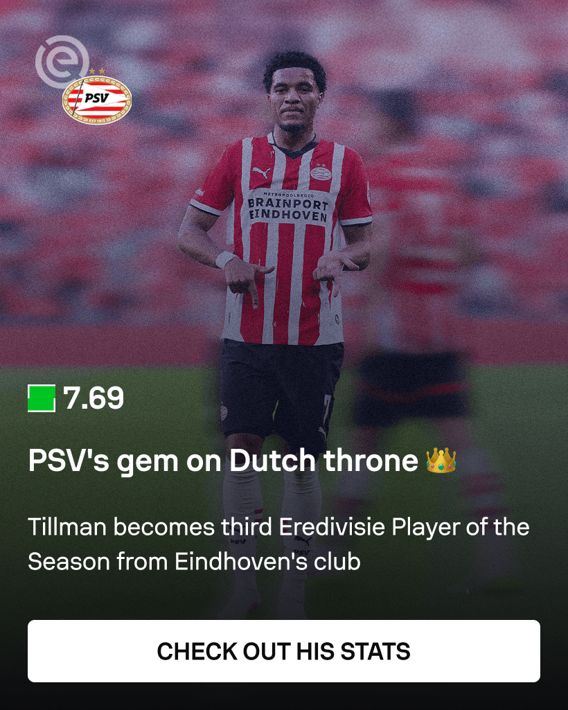 Sofascore Player of the Season, Malik Tillman