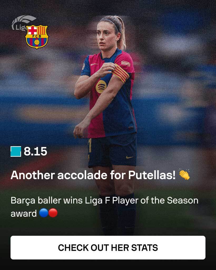 Sofascore Player of the Season, Alexia Putellas