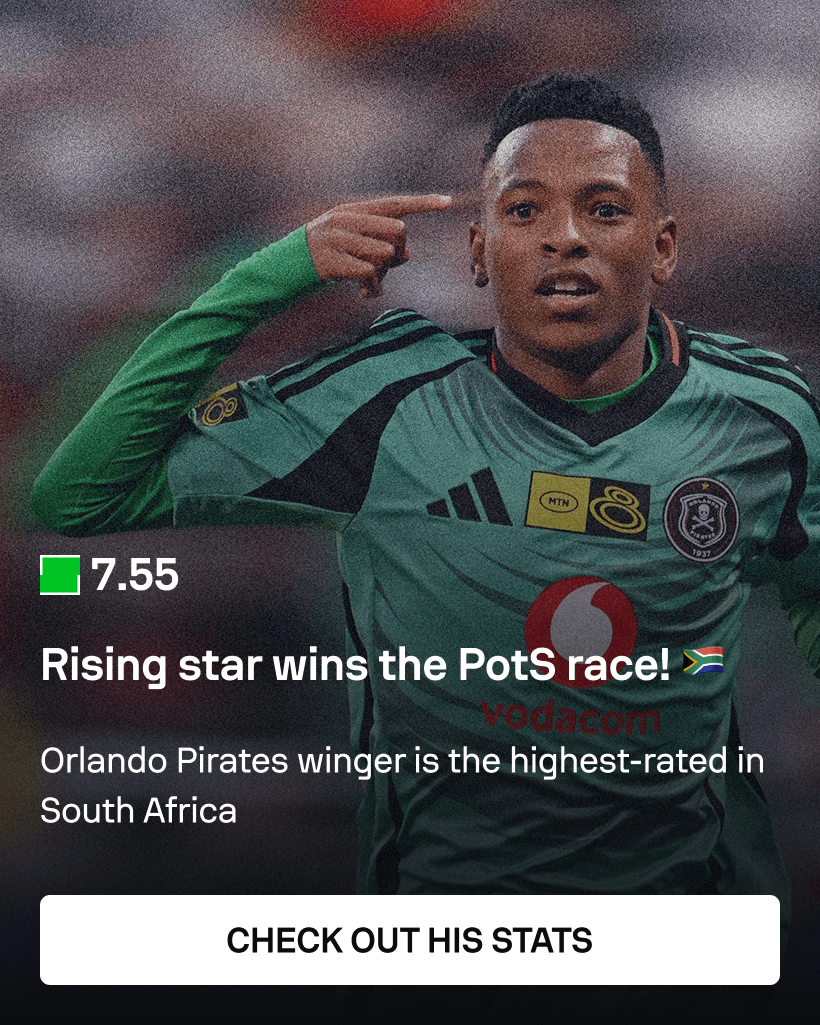 Sofascore Player of the Season, Relebohile Mofokeng