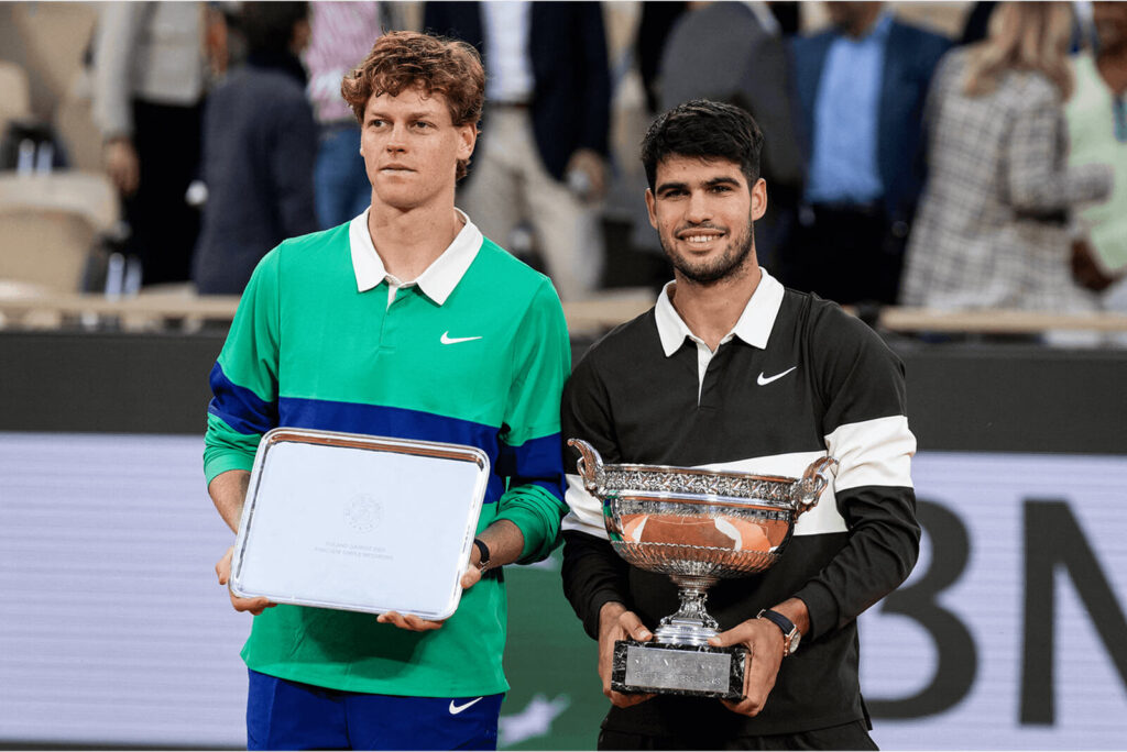Carlos Alcaraz, Jannik Sinner, Roland Garros 2025