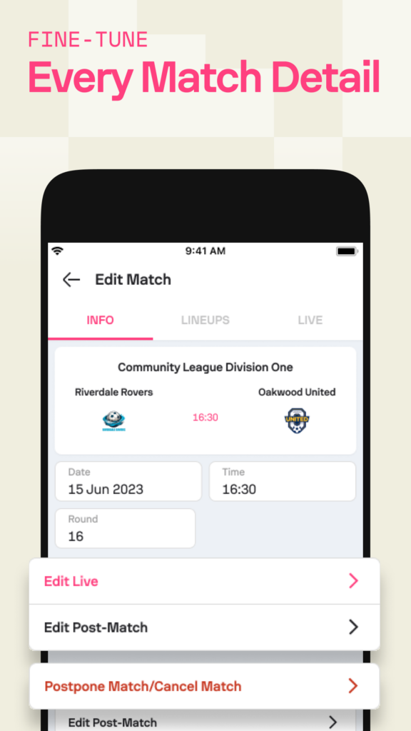 Torneo by Sofascore, tournament management software