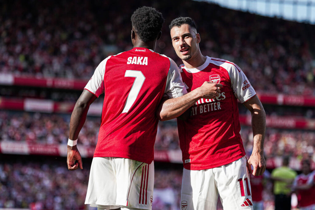Bukayo Saka, Gabriel Martinelli, Arsenal