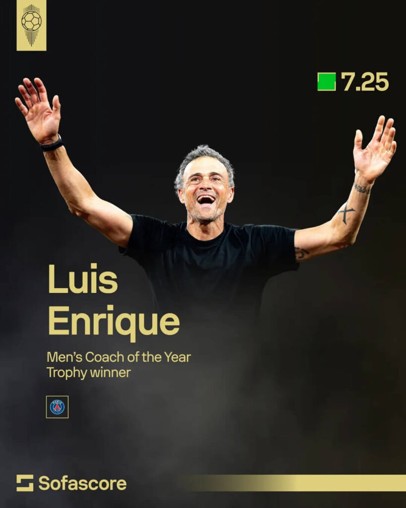 Ballon d’Or 2025 Winners, Luis Enrique