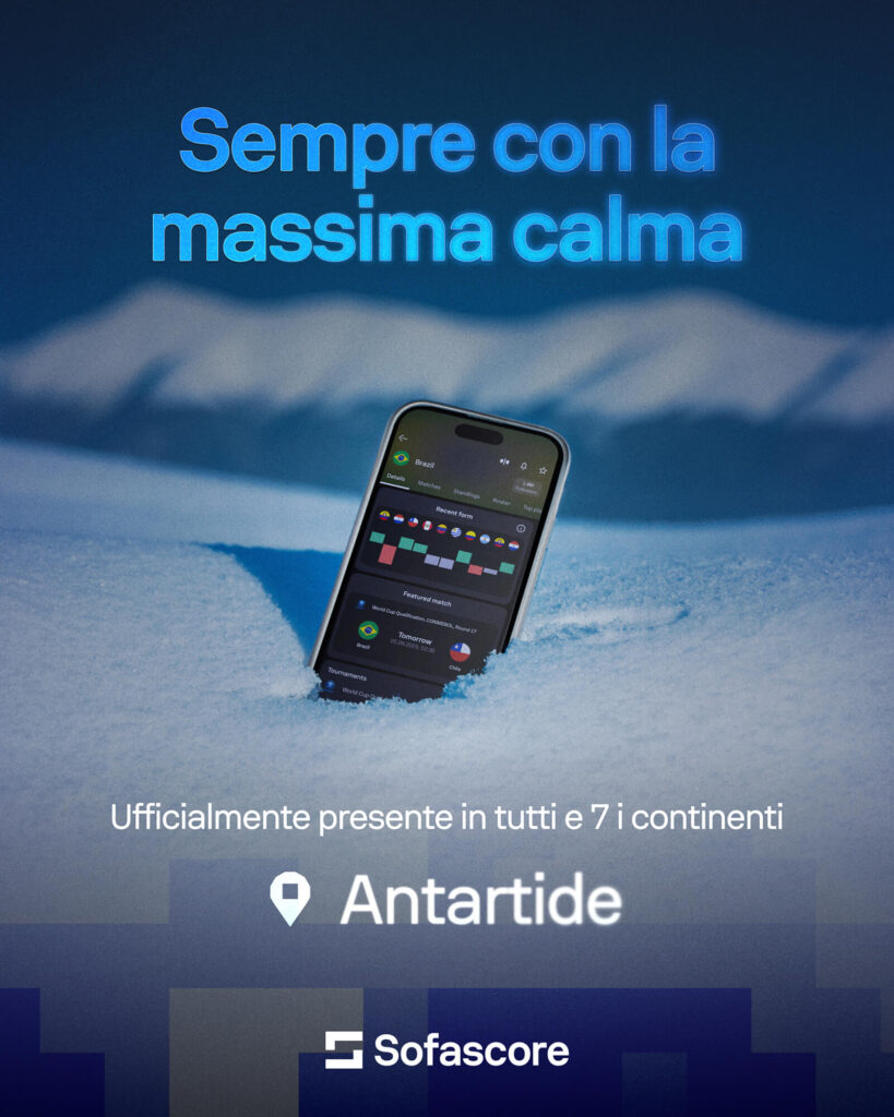 Sofascore in Antartide