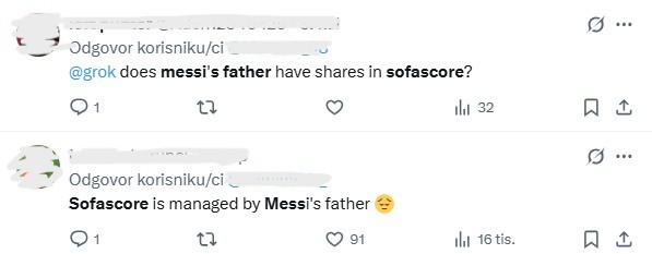 Sofascore and Messi's Father
