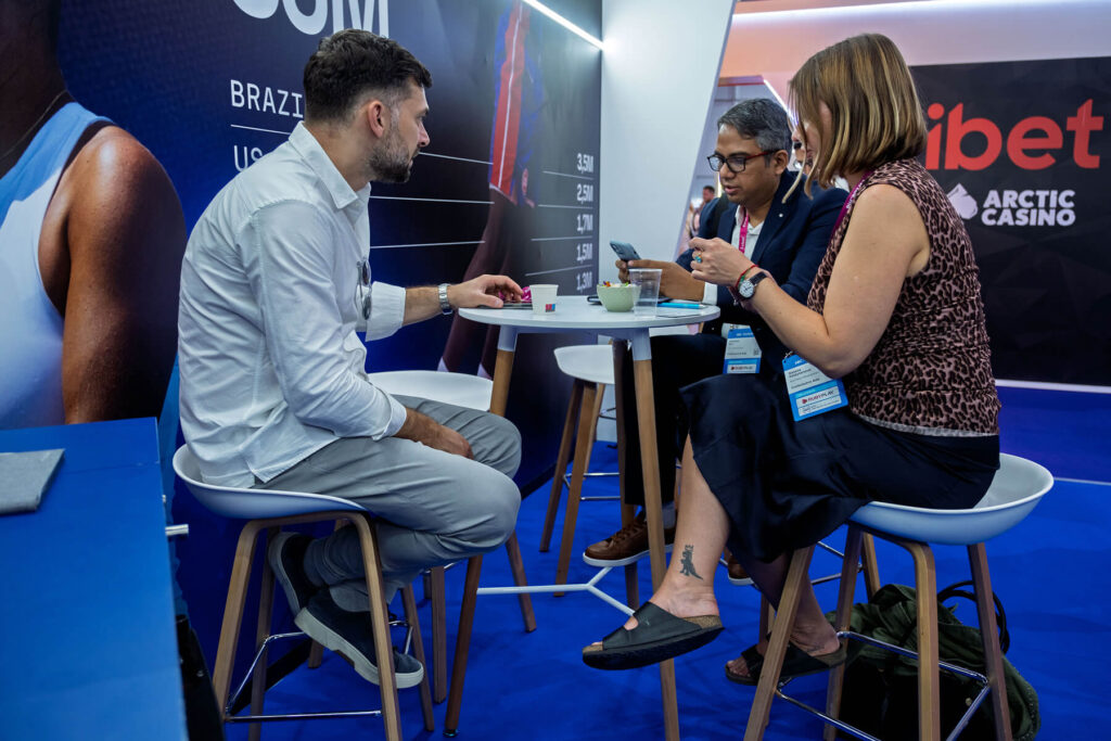 Sofascore booth at SBC Summit Lisbon