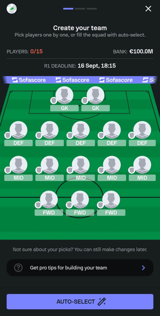 Sofascore Fantasy Champions League