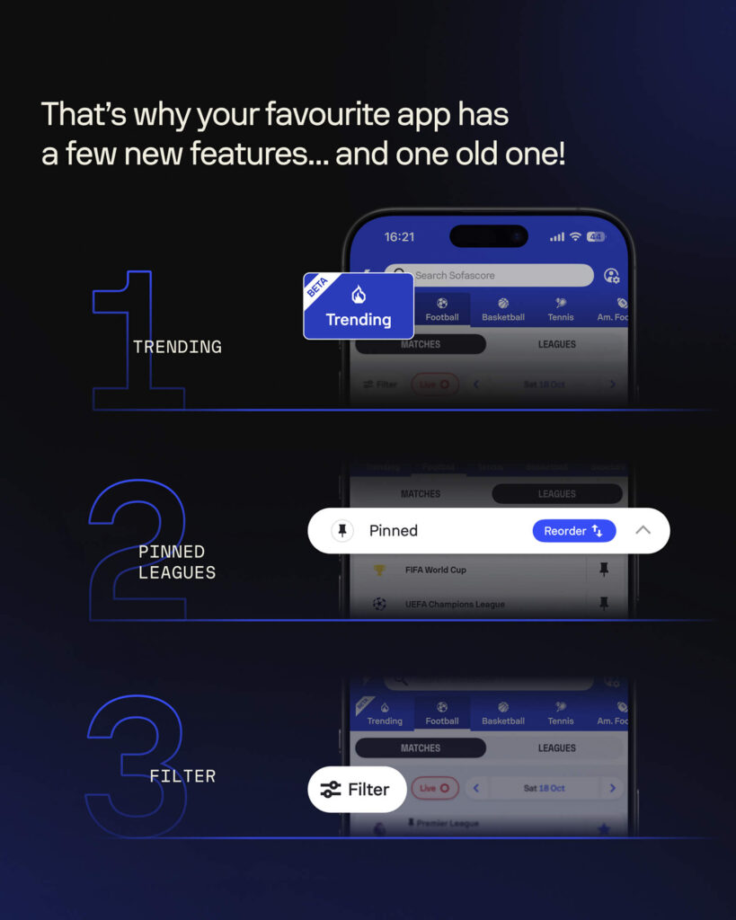 Sofascore’s New Home Screen