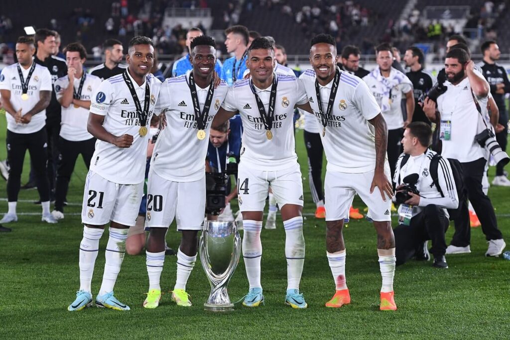 Seleção Brasileira do Real Madrid: Rodrygo, Vini, Casemiro e Militão